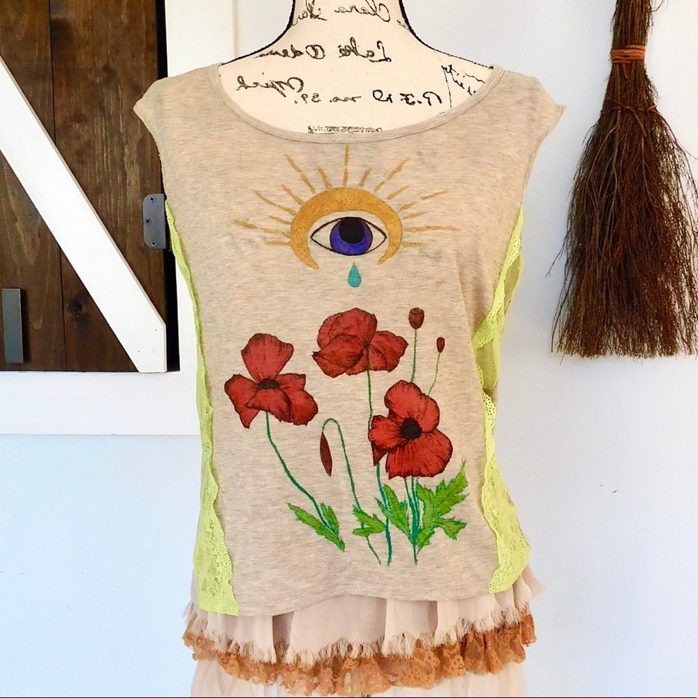 Hand Painted Graphic T-shirt